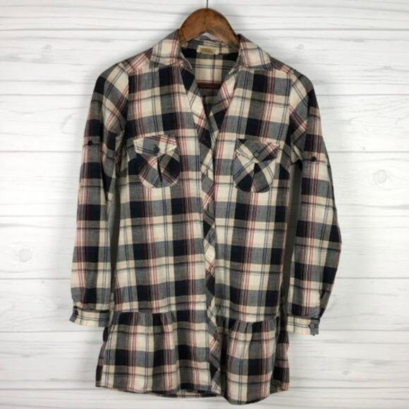 Sammy B by Sam & Max Women's Buttondown Top Plaid Striped Long Sleeve Size Small - Picture 2 of 5